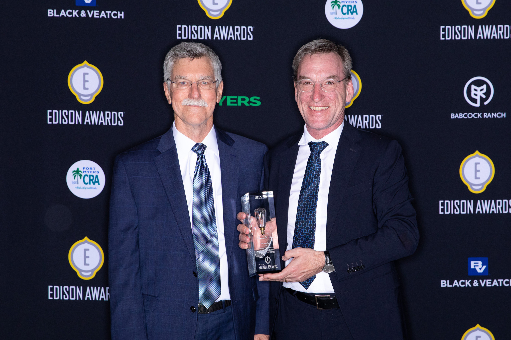 Mark Burke (left) and François Marti (right) at the Edison Awards Gala